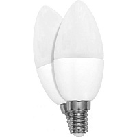 Лампа светодиодная Hopfen 2 шт./уп. 7 Вт C37 матовая E14 220 В 4200 К 
