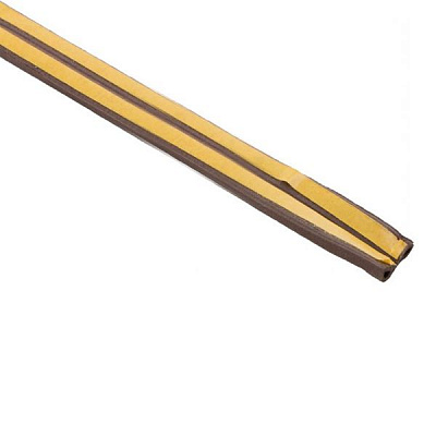 Уплотнитель самоклеящийся резиновый Scley 9х5,5 мм 1 м коричневый  