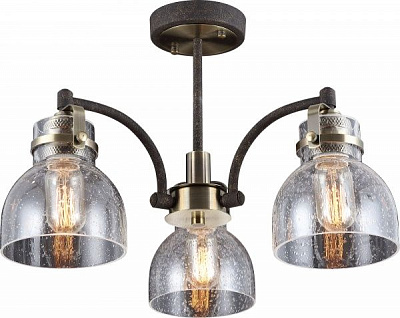 Люстра подвесная Altalusse 3x40 Вт E27 античная бронза INL-6149P-03 