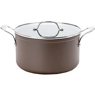 Кастрюля Sacher Teflon Dupont коричневая 5.5 л