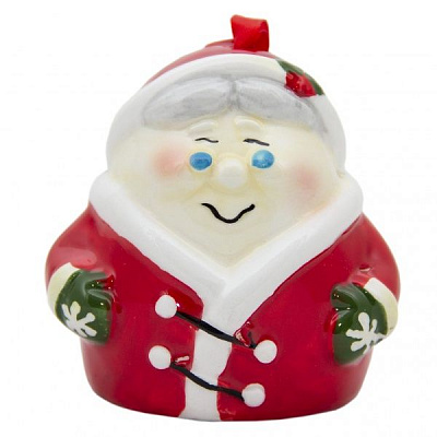 Елочная игрушка Девилон Дед Мороз с колокольчиками 8 см 