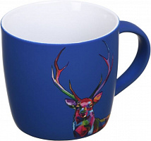 Чашка Neon Deer 350 мл темно-синя
