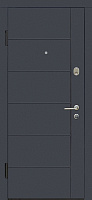 Двері вхідні TM Riccardi Стандарт G графіт матовий / дуб білий 2050х860 мм ліві