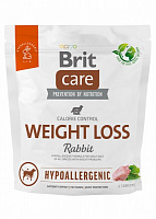 Корм сухой для всех пород Brit Care Hypoallergenic Weight Loss с крольчатиной 1 кг