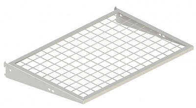 Полка для гардеробной системы Kolchuga 606х406 мм с кронштейнами усиленная White Edition белый 1 шт.