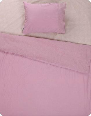Комплект постельного белья Pure 07 col 144 1,5 розовый Vandyck 