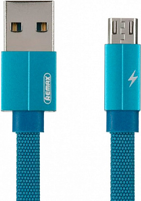 Кабель USB – microUSB 1 м синій (RC-094M1M-BLUE) Kerolla MicroUSB Data/Charge