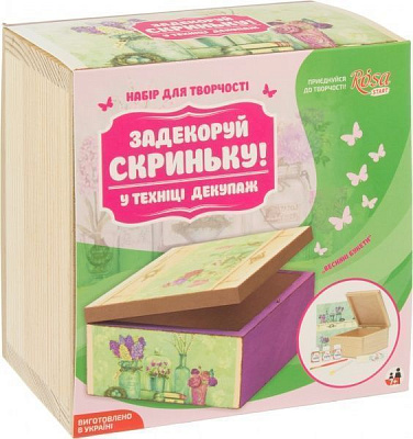 Набор, техника декупаж шкатулка «Весенние букеты»  