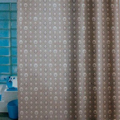 Шторка для душа Vonaldi Oval 180x200 см бежевая