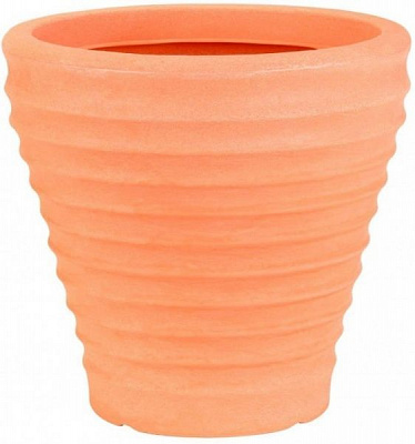 Горшок пластиковый Strata Морокан круглый 28л терракот 
