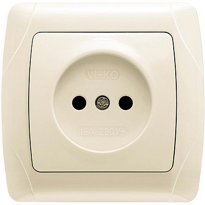 Розетка Viko Carmen 25.08.0045 кремовая