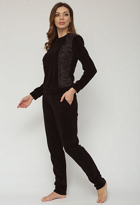 Піжама жіноча Roksana Cute Cat №1299/50082 р. 48 чорний