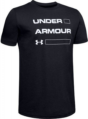 Футболка Under Armour Armour Stacked Short Sleeve 1345270-001 S чорний