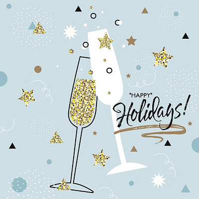 Салфетки столовые Silken Шампанское 33х33 см 18 шт.