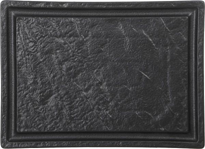 Блюдо прямоугольное Lavastone Black 33,5х23,7 см 