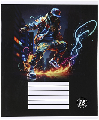 Тетрадь школьная Neon movement_25 18 листов в клеточку Nota Bene