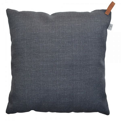 Подушка декоративна Stone зі шкіряним хлястиком 45x45 см Прованс