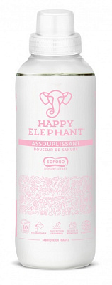 Кондиционер для белья Happy Elephant с ароматом сакуры 0,75 л