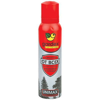 Аэрозоль-репеллент от клещей и комаров Gardex Extreme 125 мл