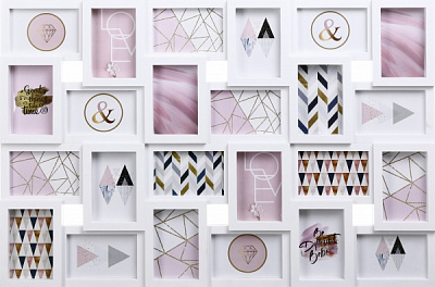 Фотоколлаж Grand 85,7х57х2,7 см 24 фото 10x15 см белый 