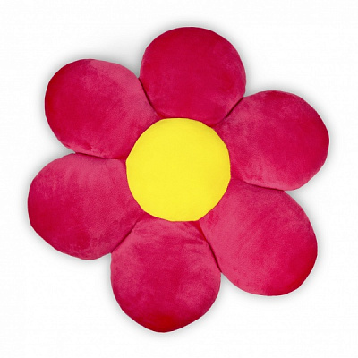 Подушка декоративна WP Merchandise Ромашка 55 см рожевий із жовтим FWPPILLOWCH22PKY0