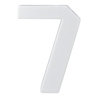 Цифра №7 пластик білий 45 мм Arino 67694