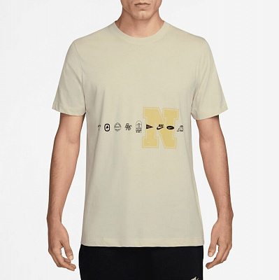Футболка Nike U NSW TEE STD Celebrate Brand IH1345-229 р.XL бежевый