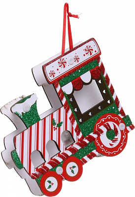 Декоративная подвеска Поезд 15x13 см CYB20643