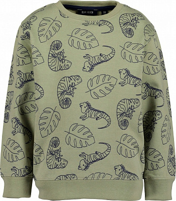 Свитшот унисекс Blue Seven MONSTERA р.98 хаки 817622 X * 98 