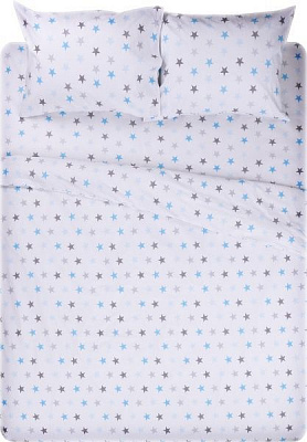 Комплект постельного белья Basic 2 белый с принтом La Nuit 