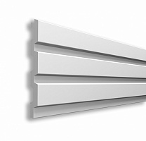 Рейкова панель Walldeco полімерна 115x12x2900 мм білий (D404-301 )