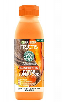 Шампунь Garnier Fructis Папайя Восстановление для поврежденных волос 350 мл