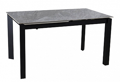 Стіл обідній Ларс 1400(2000)x800x750мм сірий/чорний
