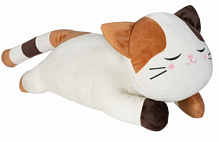 М'яка іграшка DGT-PLUSH Ледачий кіт 48 см білий із коричневим KSO1K