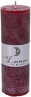 Свеча Рустик цилиндр Red Wine C5516-504 Luna