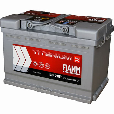 Аккумулятор автомобильный Fiamm Titanium Pro 70Ah 640A 12V «+» справа (7905152)