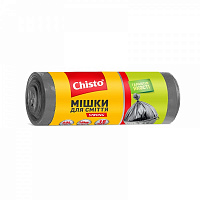 Мешки для бытового мусора Chisto Strong суперкрепкие 60 л 15 шт.