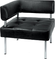 Диван-кресло угловой Примтекс Плюс D 04 D-5 черный 680x680x740 мм