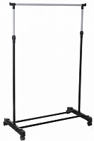 Тримач для одягу 800x420x950 (1650) мм одинарний пересувний на колесах чорний