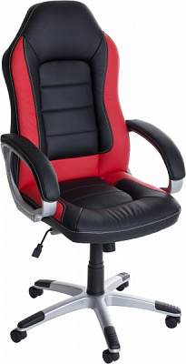 Крісло Nowy Styl Record Eco-30/Eco-90 чорно-червоний