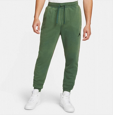 Брюки Nike M J DF AIR FLC PANT DA9858-333 р. M зеленый