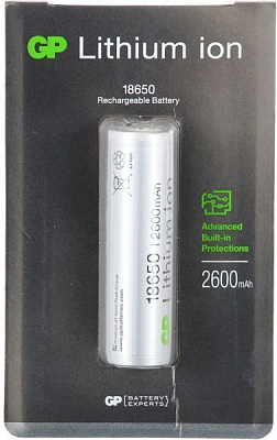 Аккумулятор GP 1865026FPE-2FB1 18650 1 шт. 