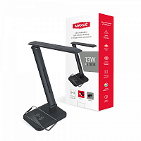 Настольная лампа Maxus LED 13 Вт черный 1-MDL-13W-BLQi 