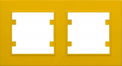 Рамка двомісна Makel Karea горизонтальна жовтий