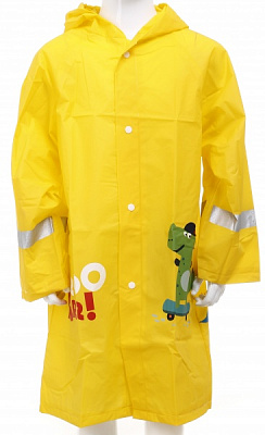Дождевик Susino Динозавры р.120 желтый 