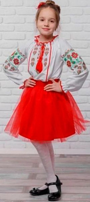 Блуза Сварга детская Виноград р.152 зеленый 