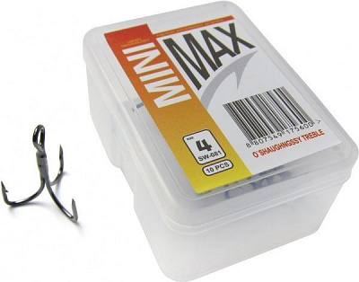 Крючок MiniMax Treble Hook o'shaughnessy №4 10 шт. SW081-4