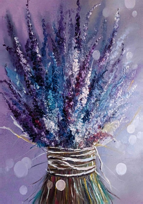 Репродукция Букет лаванды 35x50 см Арт Фемелі 