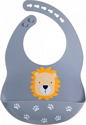 Нагрудник детский Tryco силикон пепельно-голубой TR-392830 пепельно-голубой TR-392830 