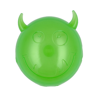 Мяч AnimAll Чертик с пищалкой 75 мм зеленый 182679